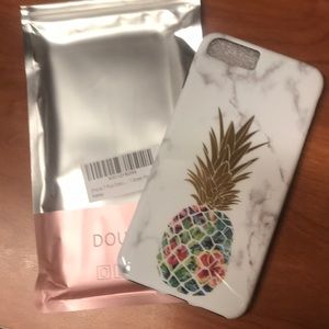 Marble & pineapple iPhone 7 Plus phone case